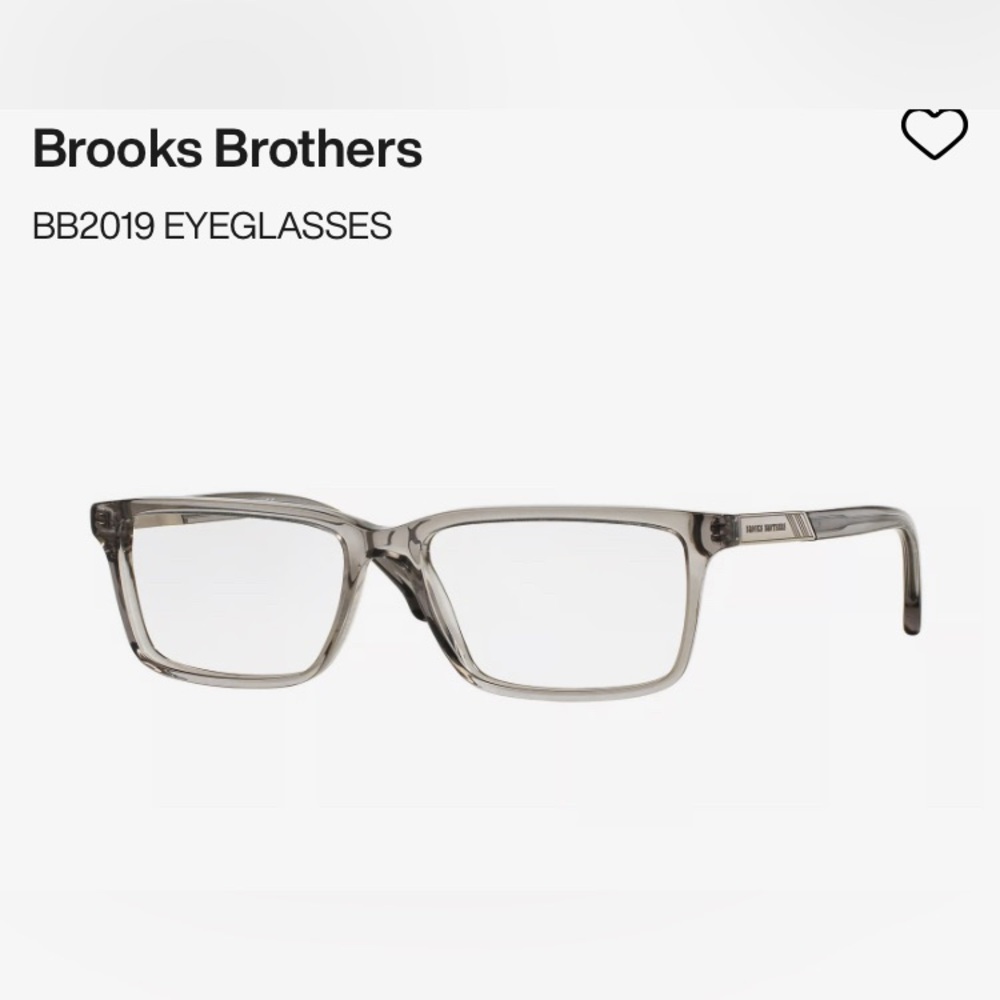 Brooks Brother clear grey BB 2019 Men’s Eyeglasses